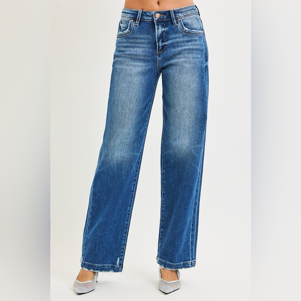 RISEN Slouchy Baggy Jeans Pocket Side Seam Detail​
